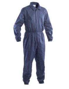 Tuta da lavoro antimpigliamento 100% cotone blu/bianco GRUPPO P&P 2