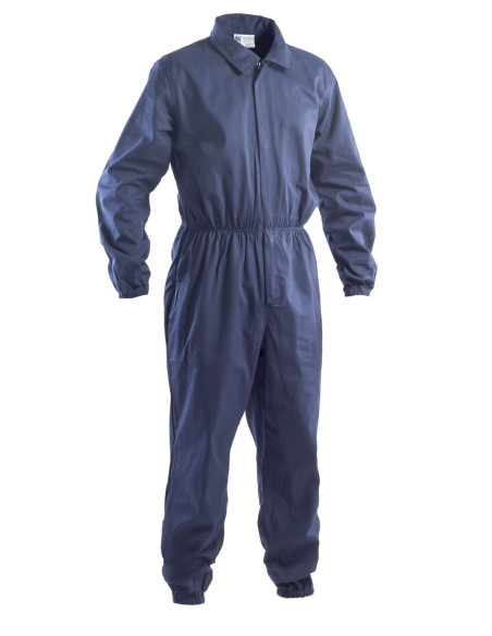 Tuta da lavoro antimpigliamento 100% cotone blu/bianco GRUPPO P&P