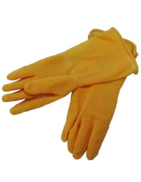 Guanti da lavoro in lattice zigrinato 35cm sp.1,30cm BIPEL mod. 02071660.