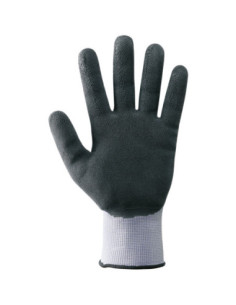 Guanti da lavoro a filo continuo 100% nylon/lattice NERI SPA mod.SHABU FLEX 355104.