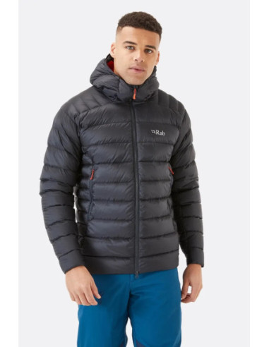 Piumino tecnico con cappuccio invernale per uomo RAB mod. ELECTRON PRO JACKET MEN