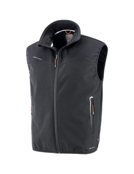 Gilet softshell elasticizzato interno in micropile NW NERI mod. 422091 JACKSON.