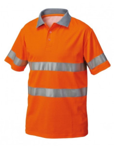 Polo da lavoro alta visibilitö catarifrangente classe 2 SIGGI mod. 25MA0273 2