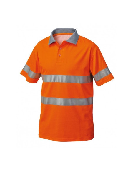 Polo da lavoro alta visibilitö catarifrangente classe 2 SIGGI mod. 25MA0273