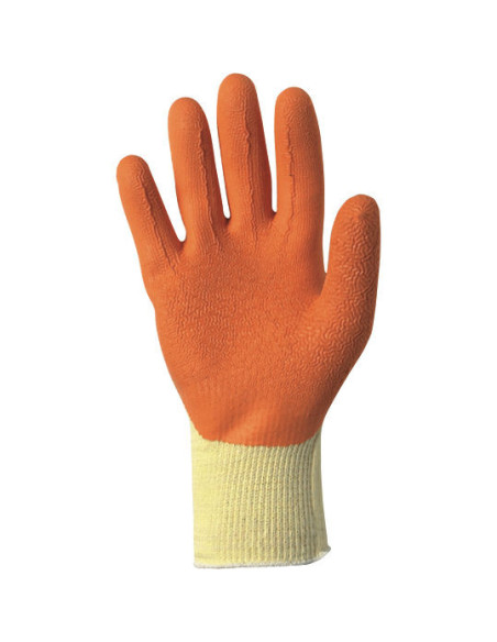 Guanti da lavoro cotone poliestere palmo in lattice NERI SPA mod.SHABU 200.