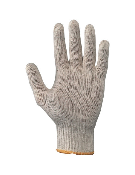 Guanti da lavoro a filo continuo cotone con polsino elastico NW NERI mod. 335034 ECO confezione da 12 paia