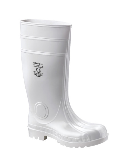 Stivali antinfortunistici da lavoro in gomma S4 NW NERI mod. NIT-WHITE 570300.
