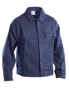 Giubbino da lavoro 100% cotone blu GRUPPO P&P mod. STX05101 2