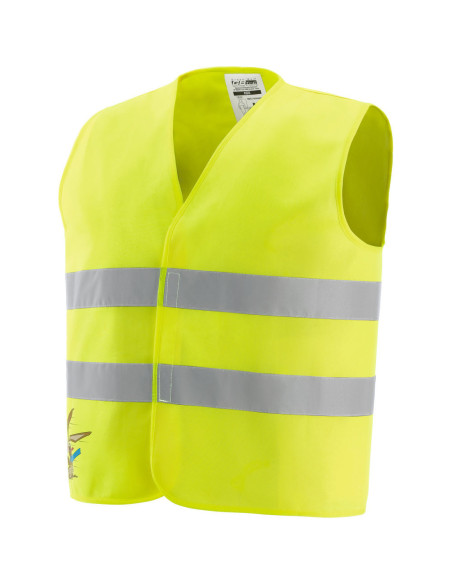 Gilet alta visibilitö per bambino catarifrangente giallo fluorescente NW NERI 422062 KIDS.