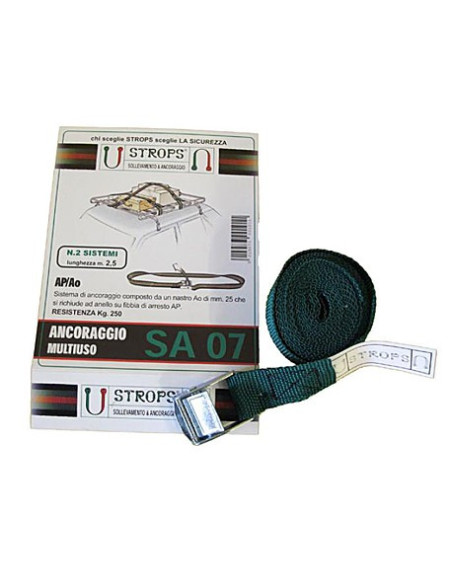 CINGHIA +FIBBIA mm 25x mt. 5 in blister art. 730.200.25000