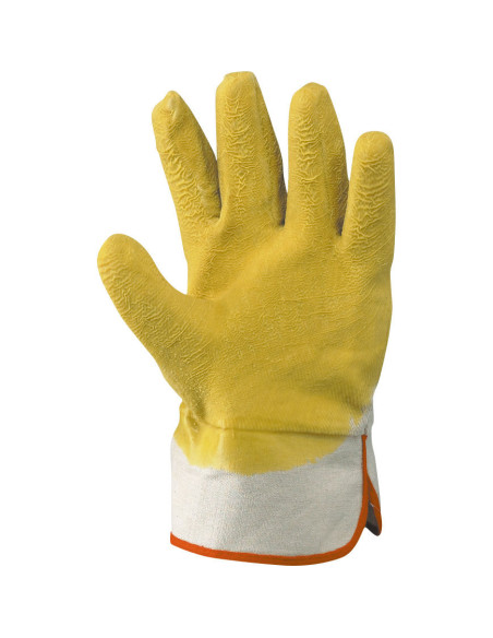 Guanti da lavoro in tessuto jersey di cotone impregnato in lattice NERI SPA mod. 355010 LISA-C