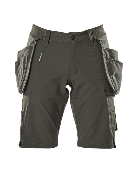 Pantalone da lavoro bermuda con tasche esterne cargo stretch a 4 vie MASCOT 93% poliestere