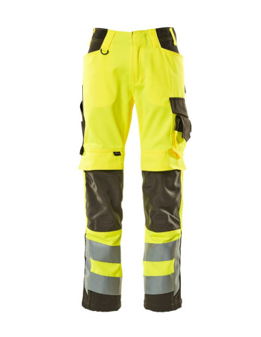 Pantalone da lavoro alta visibilita' classe 2 con ginocchiere  MASCOT mod. KENDAL