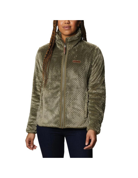 Giacca con cappuccio invernale per donna COLUMBIA mod. 1819794 FIRE SIDE II FLEECE SHERPA FULL ZIP
