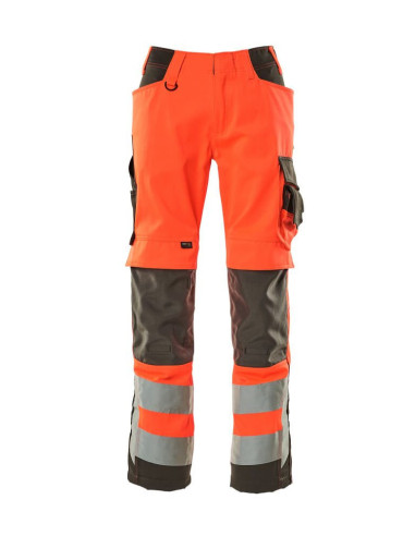 Pantalone da lavoro alta visibilita' classe 2 con ginocchiere  MASCOT mod. KENDAL