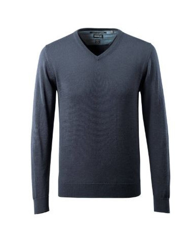 Maglione da lavoro collo a V e maniche a coste MASCOT mod. 50635-989 50% lana merino