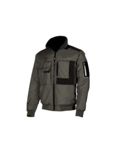 Giacca da lavoro Bomber con maniche staccabili, idrorepellente interno in micropile mod. HY108GG MATE.