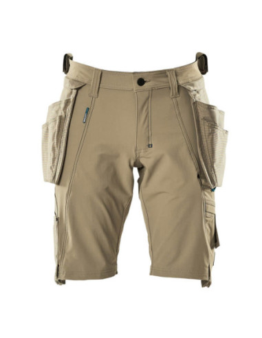 Pantalone da lavoro bermuda con tasche esterne cargo stretch a 4 vie MASCOT 93% poliestere