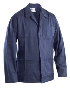 Giacca da lavoro 100% cotone blu/bianco GRUPPO P&P 2