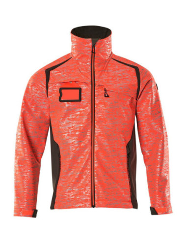 Giacca softshell da lavoro con cerniera con dettagli fluorescentei MASCOT mod. 19202-291