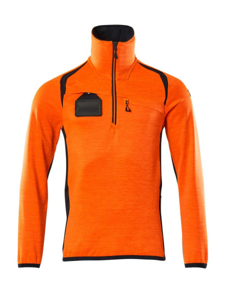 Maglione in pile da lavoro con mezza cerniera MASCOT mod. 19303-316 94% poliestere.